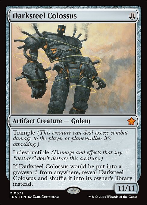 Darksteel Colossus - Foundations Mythic Card