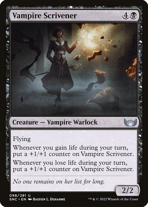 Vampire Scrivener - Streets of New Capenna Uncommon Card