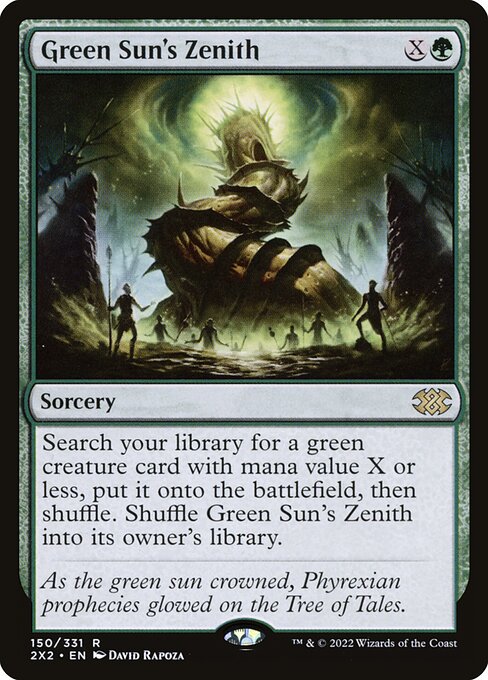 Green Sun's Zenith - Double Masters 2022 Rare Card