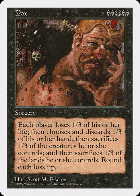 Pox - Fifth Edition Rare Card