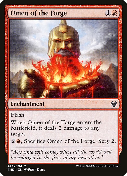 Omen of the Forge - Theros Beyond Death Common Card