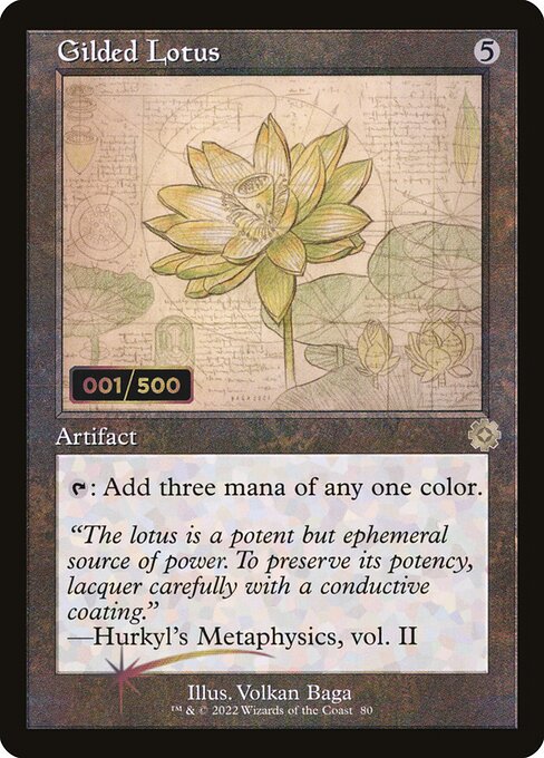 Gilded Lotus - The Brothers' War Retro Artifacts Rare Card