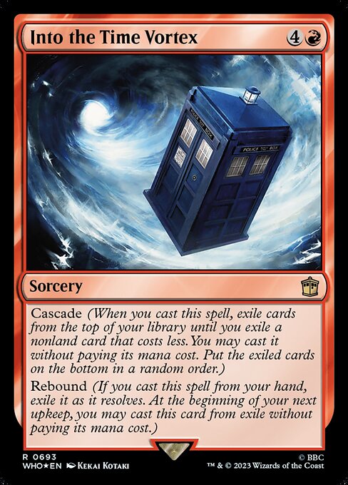 Into the Time Vortex - Doctor Who Rare Card