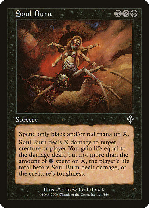 Soul Burn - Invasion Common Card