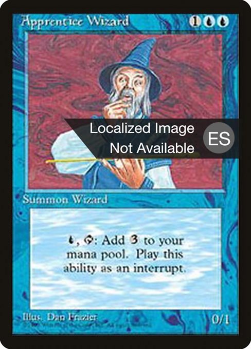 Apprentice Wizard - Fourth Edition Foreign Black Border Common Card