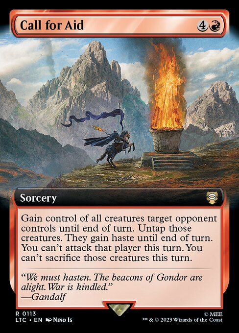 Call for Aid - Tales of Middle-earth Commander Rare Card