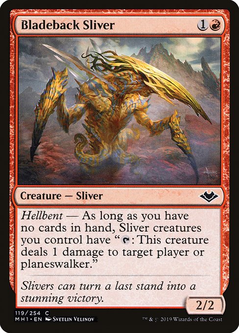 Bladeback Sliver - Modern Horizons Common Card