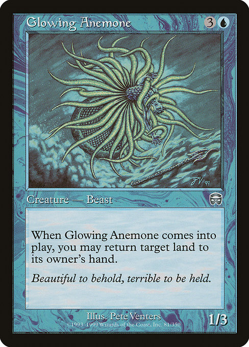 Glowing Anemone - Mercadian Masques Uncommon Card