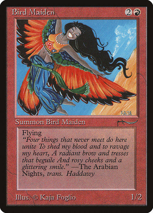 Bird Maiden - Arabian Nights Common Card