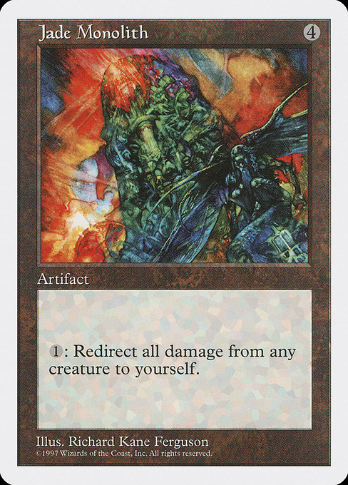 Jade Monolith - Fifth Edition Rare Card