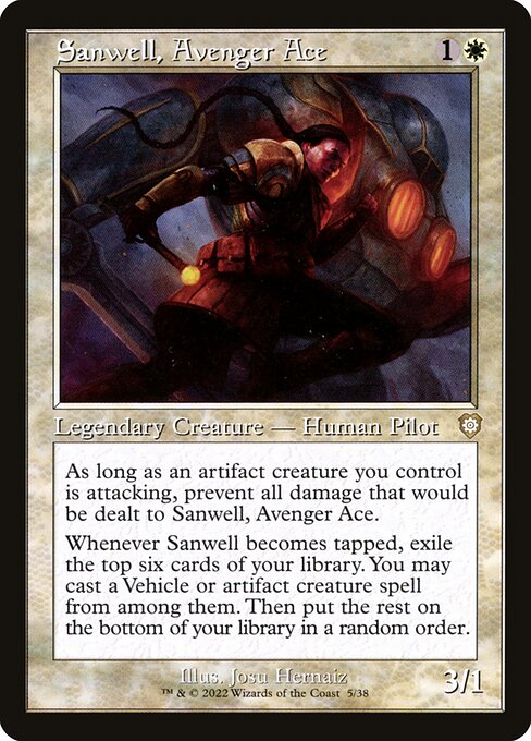 Sanwell, Avenger Ace - The Brothers' War Commander Rare Card