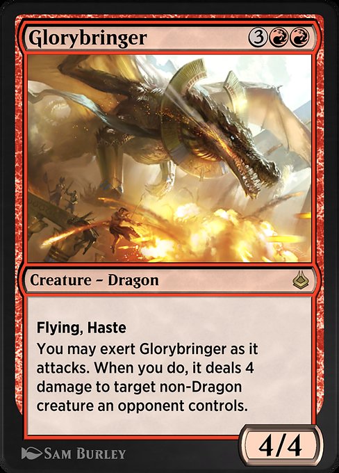Glorybringer - Amonkhet Remastered Rare Card