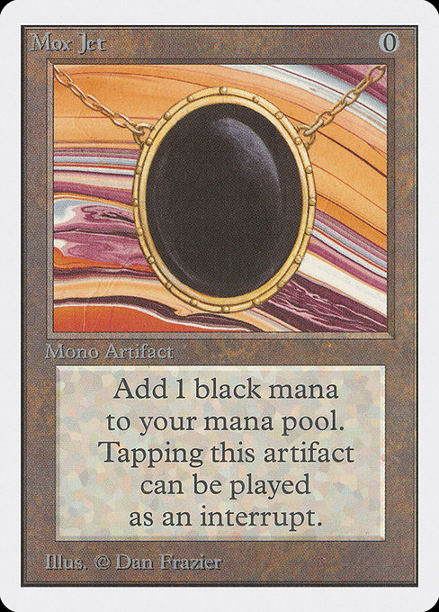 Mox Jet - Unlimited Edition Rare Card
