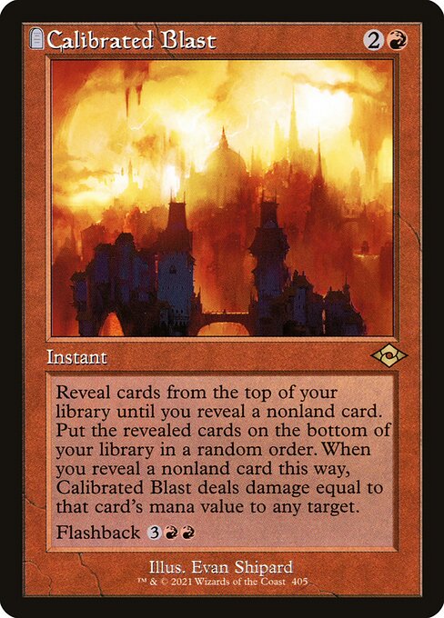 Calibrated Blast - Modern Horizons 2 Rare Card