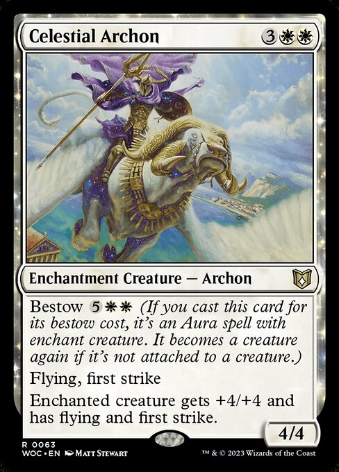 Celestial Archon - Wilds of Eldraine Commander Rare Card