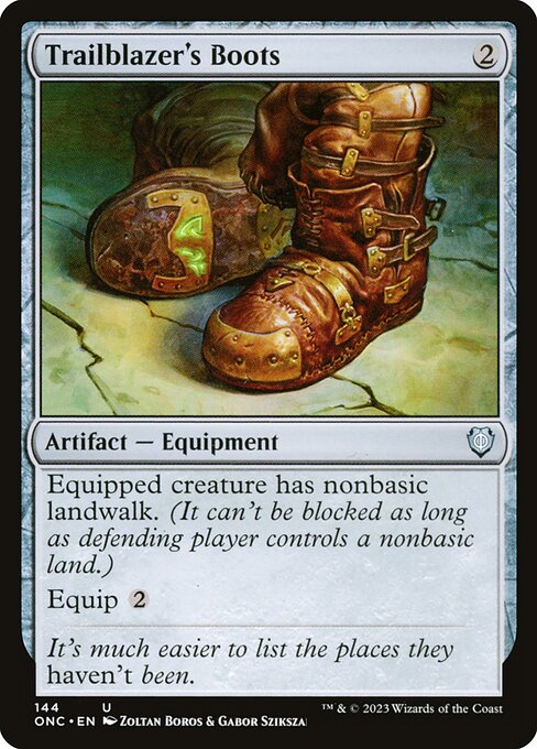 Trailblazer's Boots - Phyrexia: All Will Be One Commander Uncommon Card