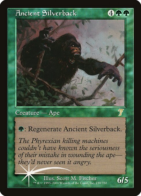 Ancient Silverback - Seventh Edition Rare Card
