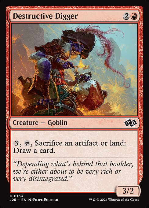 Destructive Digger - Foundations Jumpstart Common Card