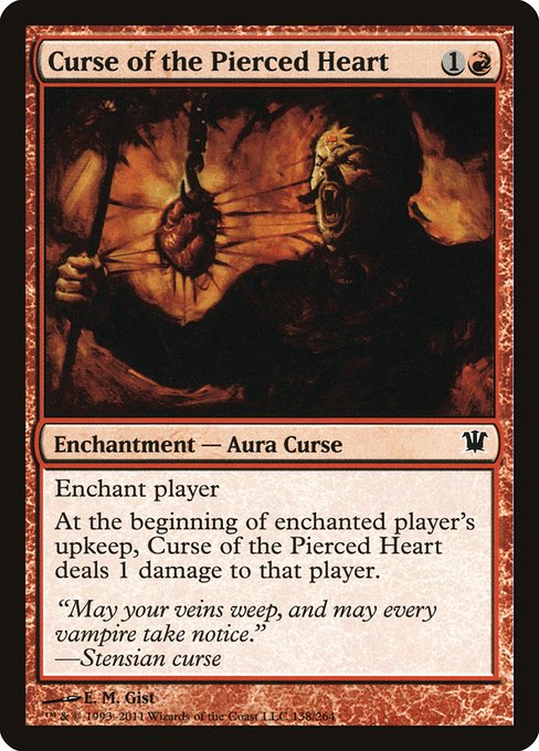 Curse of the Pierced Heart - Innistrad Common Card