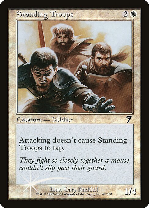Standing Troops - Seventh Edition Common Card