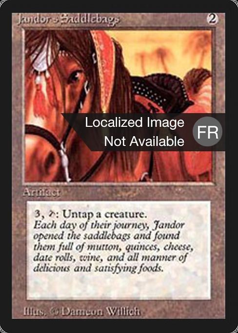 Jandor's Saddlebags - Foreign Black Border Rare Card