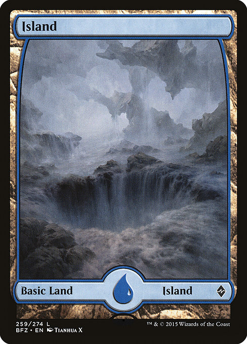 Island - Battle for Zendikar Common Card