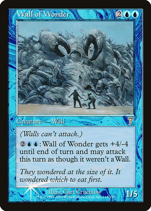 Wall of Wonder - Seventh Edition Rare Card