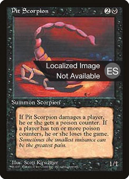 Pit Scorpion - Fourth Edition Foreign Black Border Common Card