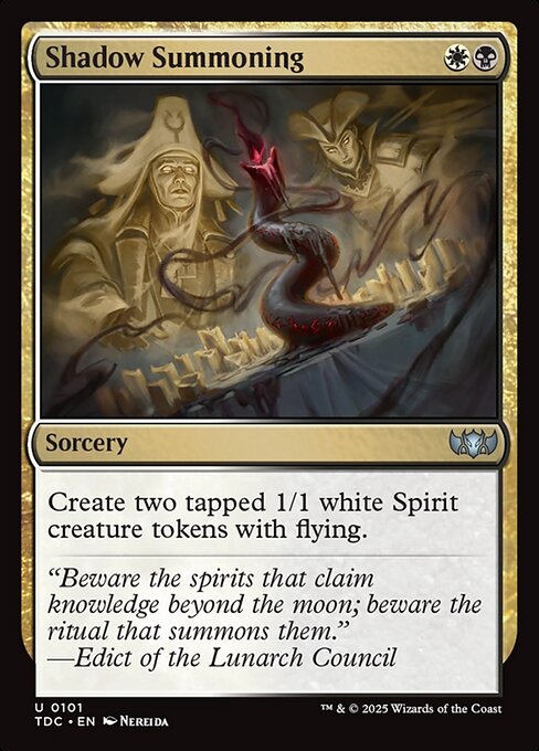 Shadow Summoning - Tarkir: Dragonstorm Commander Uncommon Card