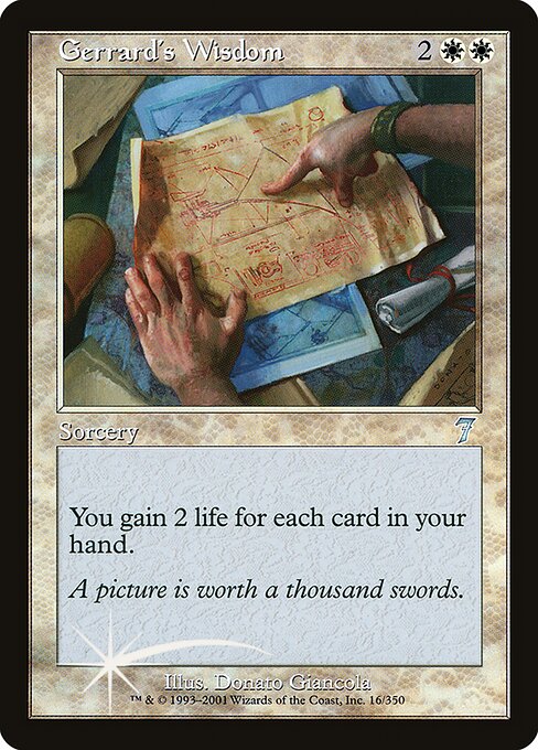 Gerrard's Wisdom - Seventh Edition Uncommon Card
