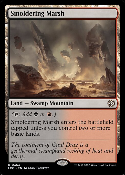 Smoldering Marsh - The Lost Caverns of Ixalan Commander Rare Card