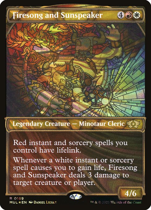 Firesong and Sunspeaker - Multiverse Legends Rare Card