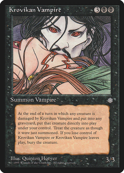 Krovikan Vampire - Ice Age Uncommon Card