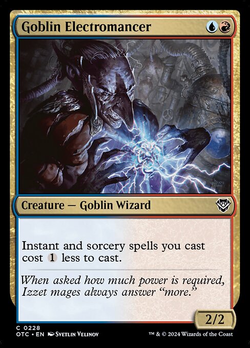 Goblin Electromancer - Outlaws of Thunder Junction Commander Common Card