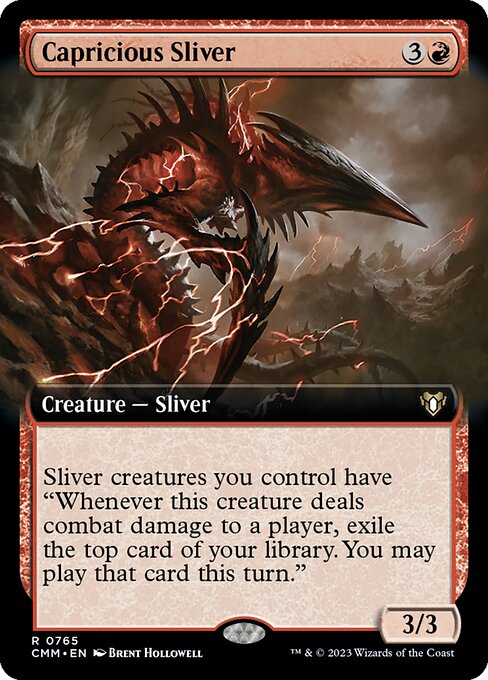 Capricious Sliver - Commander Masters Rare Card