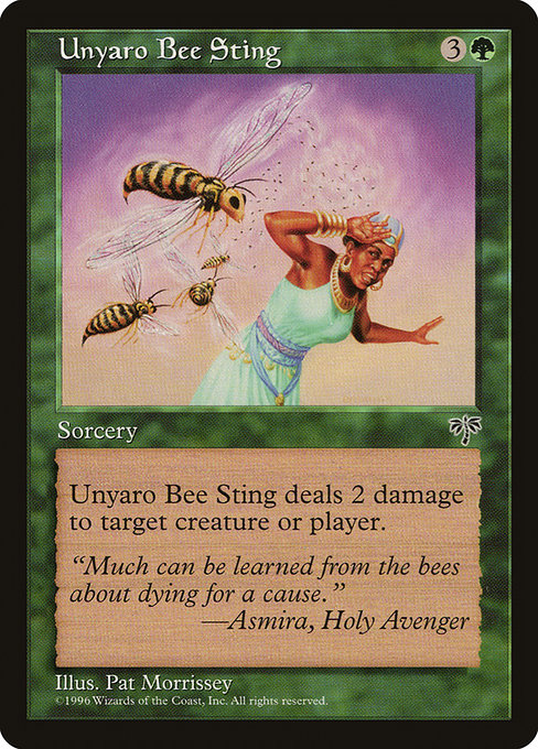 Unyaro Bee Sting - Mirage Uncommon Card