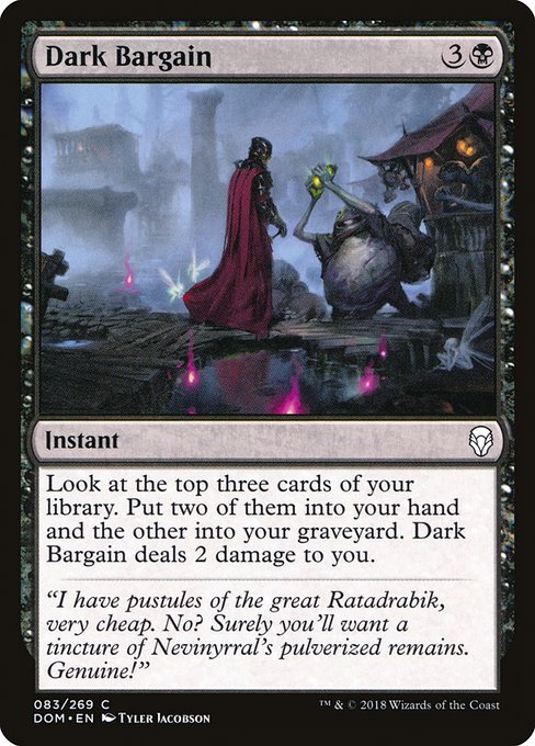 Dark Bargain - Dominaria Common Card