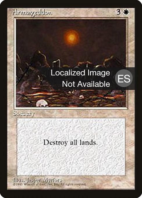 Armageddon - Fourth Edition Foreign Black Border Rare Card