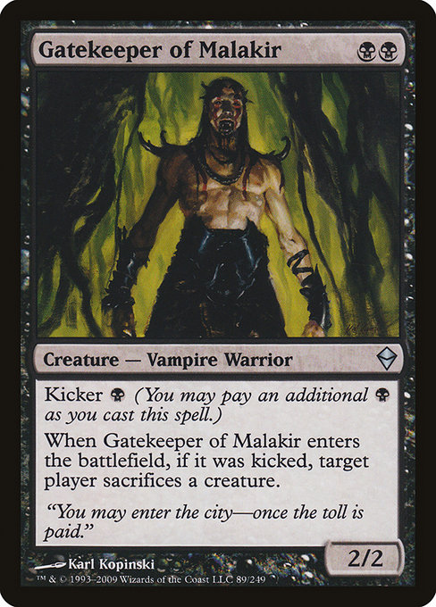 Gatekeeper of Malakir - Zendikar Uncommon Card