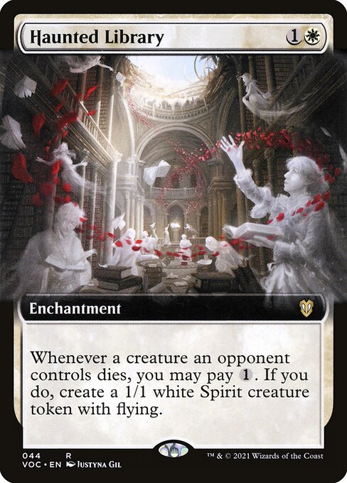 Haunted Library - Crimson Vow Commander Rare Card