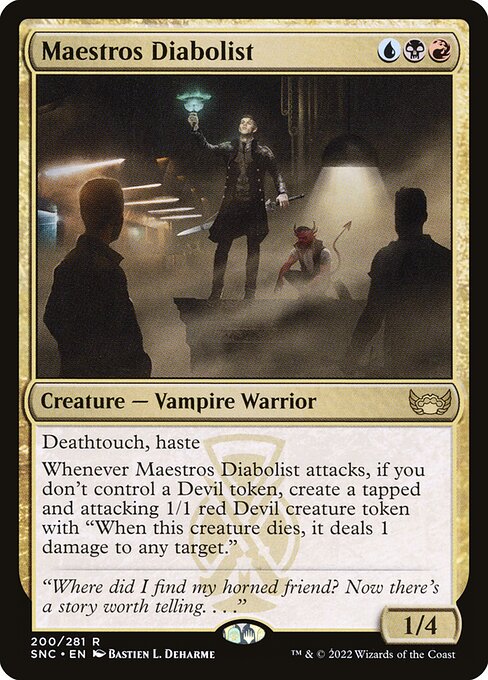 Maestros Diabolist - Streets of New Capenna Rare Card