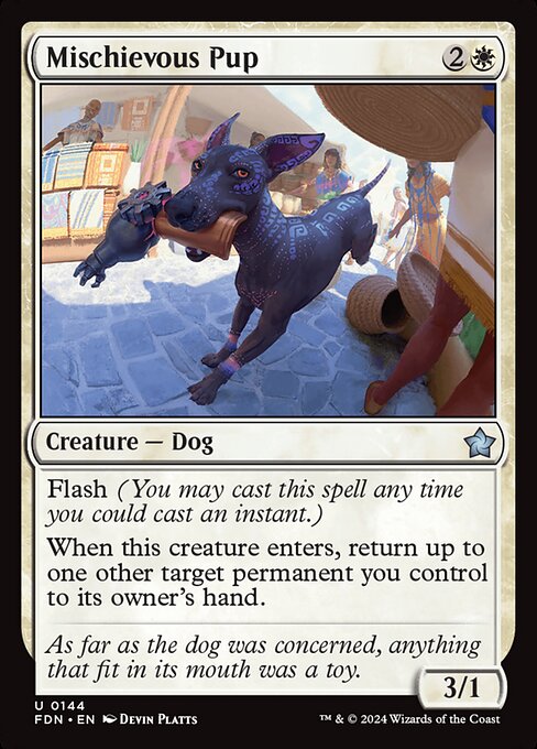 Mischievous Pup - Foundations Uncommon Card