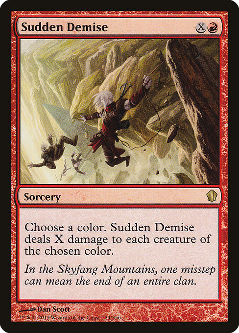 Sudden Demise - Commander 2013 Rare Card