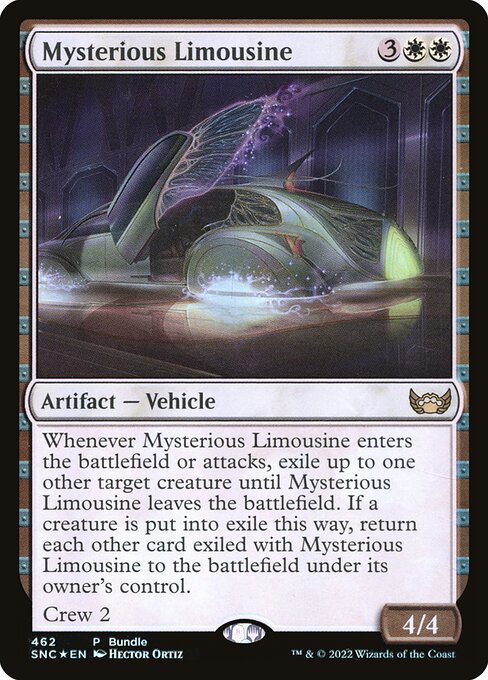 Mysterious Limousine - Streets of New Capenna Rare Card