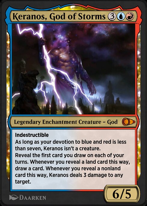 Keranos, God of Storms - Pioneer Masters Mythic Card