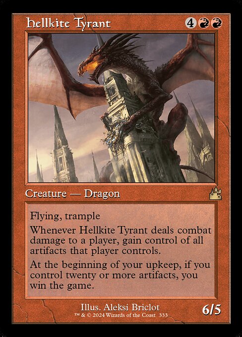 Hellkite Tyrant - Ravnica Remastered Rare Card