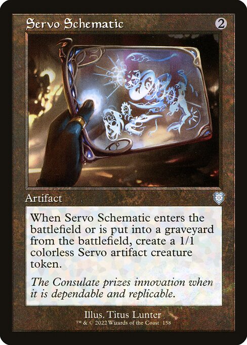 Servo Schematic - The Brothers' War Commander Uncommon Card