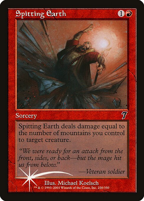 Spitting Earth - Seventh Edition Common Card