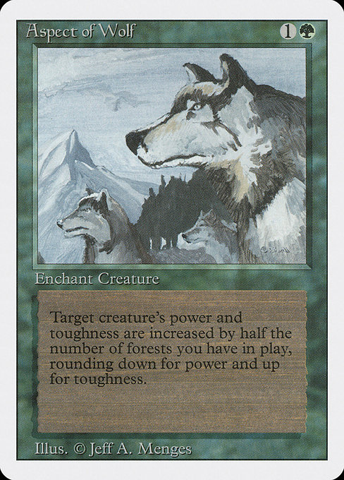 Aspect of Wolf - Revised Edition Rare Card
