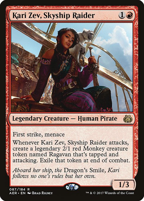 Kari Zev, Skyship Raider - Aether Revolt Rare Card